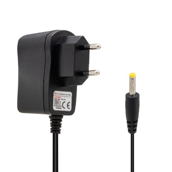 POWERMASTER PM-8109 5 VOLT - 1 AMPER 2.5*0.7 UÇLU PLASTİK KASA PRİZ TİPİ ADAPTÖR resmi