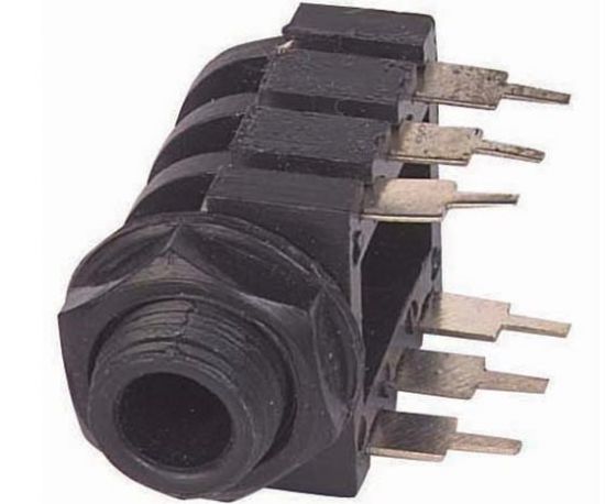 6.3 MM STEREO YATIK GİTAR JACK ŞASE resmi