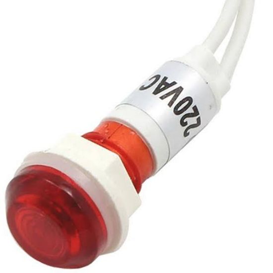 KABLOLU SİNYAL LAMBASI PLASTİK 10 MM XD10-6W (IC-227) resmi