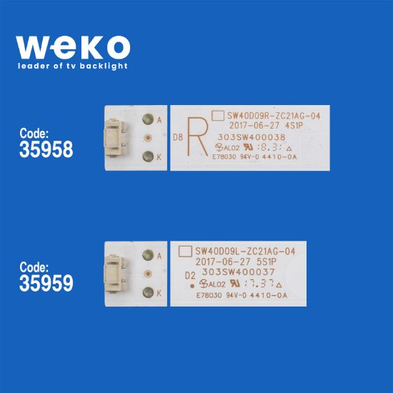 WKSET-6112 35958X3 35959X3 SW40D09L/R 6 ADET LED BAR resmi