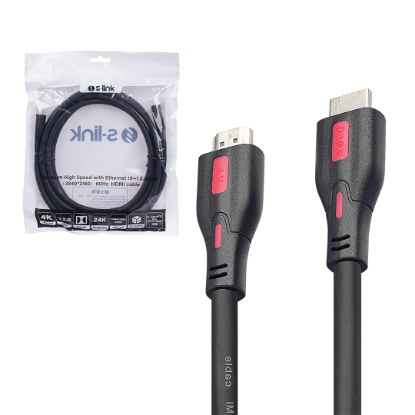 S-LİNK SL-HDM4K13 19+1 HDMI TO HDMI 3M V2.0 4K (3840*2160) 60HZ KABLO resmi