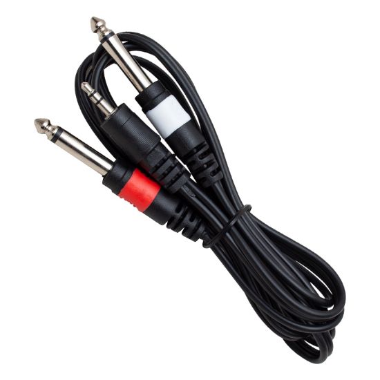 POWERMASTER PM-4284 3.5MM STEREO ERKEK/2X6.3 MM MONO ERKEK 1.5 METRE KABLO resmi
