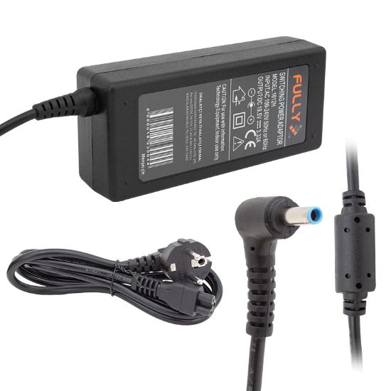 FULLY O-1612H 19.5 VOLT - 3.33 AMPER 4.5*3.0 UÇLU DELL ULTRABOOK NOTEBOOK ADAPTÖR resmi