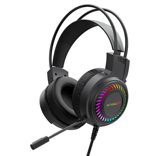 XASER XS-KB855CM 5IN1 Rainbow Aydınlatmalı USB Gaming Combo Q Klavye +Kulaklık + Mouse + Mousepad+Hoparlör resmi