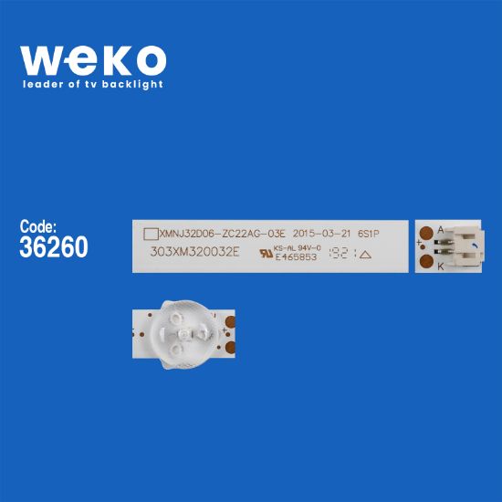 WKSET-5774 36260X2 XMNJ32D06-ZC22AG-03E 303XM320032E 2 ADET LED BAR (6V6LED58,6CM) resmi
