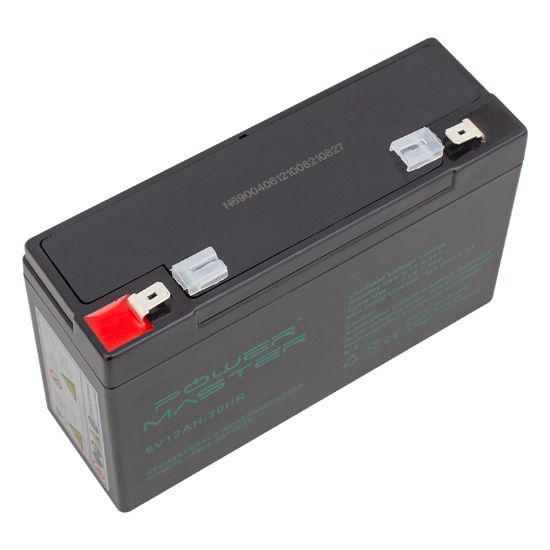 POWERMASTER 6 VOLT - 12 AMPER AKÜ (150 X 50 X 94 MM) resmi