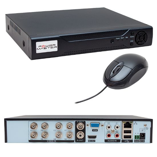 POWERMASTER PM-12181 8 KANAL 5MP DESTEKLİ 1080N AHD/ANALOG/TVI/CVI XMEYE DVR/XXVR KAYIT CİHAZI resmi