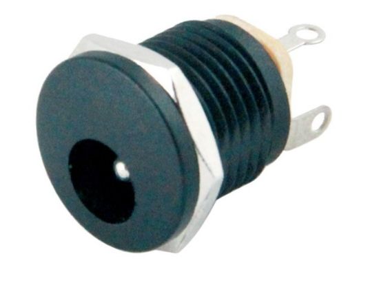 DC ŞASE 2.1MM YUVARLAK SOMUNLU (IC-257A) resmi