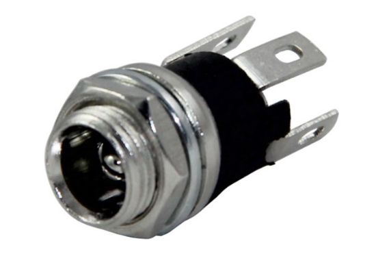 DC JAK ÜSTTEN SOMUNLU 2.1MM SOMUNLU Ø8MM (IC-258A) resmi