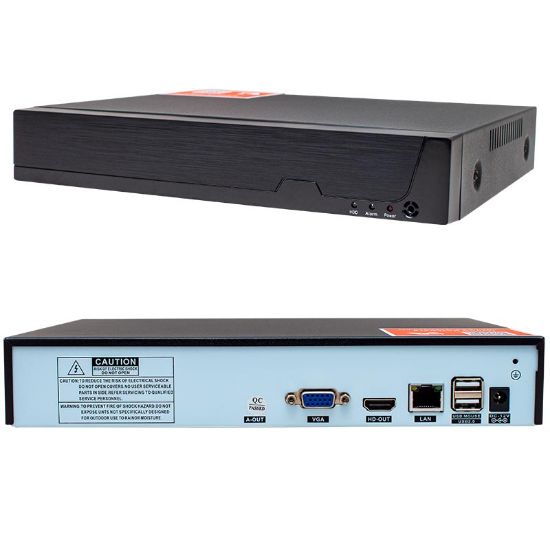 POWERMASTER 4 MP DESTEKLİ 4 KANAL 2160P NVR KAYIT CİHAZI resmi