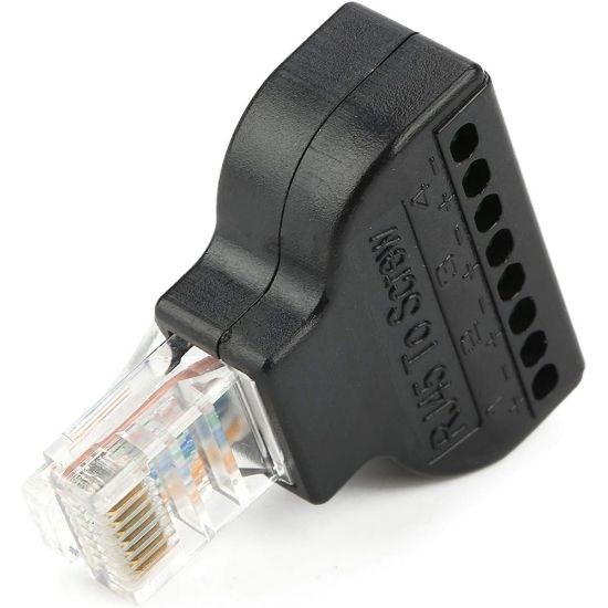 POWERMASTER PM-24267 RJ45 TO 8 PİN SCREW TERMİNAL ÇEVİRİCİ resmi