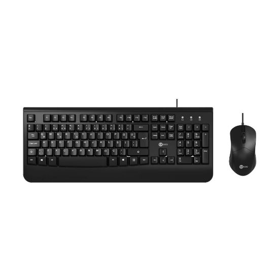 LENOVO LECOO CM105 SİYAH KABLOLU MOUSE & KLAVYE SET resmi