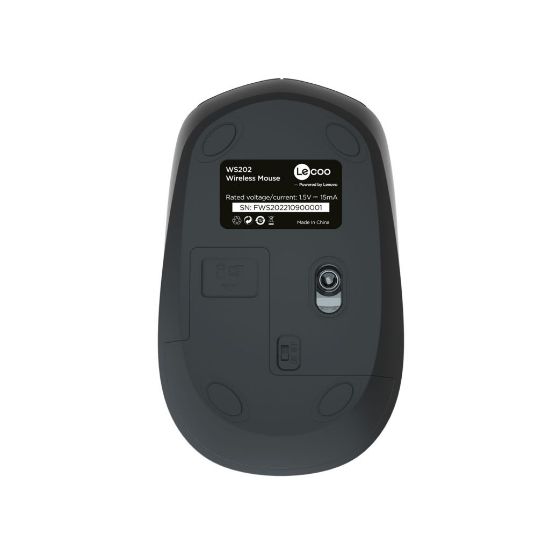 LENOVO LECOO WS202 SİYAH USB KABLOSUZ MOUSE resmi