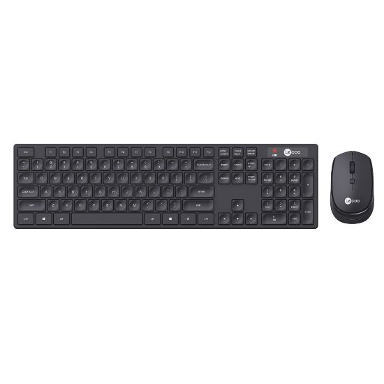 LENOVO LECOO KM2001 KLAVYE & MOUSE KABLOSUZ SET SİYAH resmi