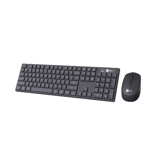 LENOVO LECOO KM2001 KLAVYE & MOUSE KABLOSUZ SET SİYAH resmi