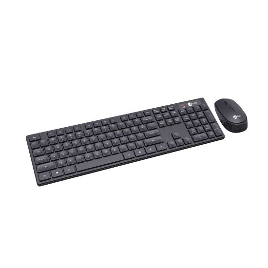 LENOVO LECOO KM2001 KLAVYE & MOUSE KABLOSUZ SET SİYAH resmi