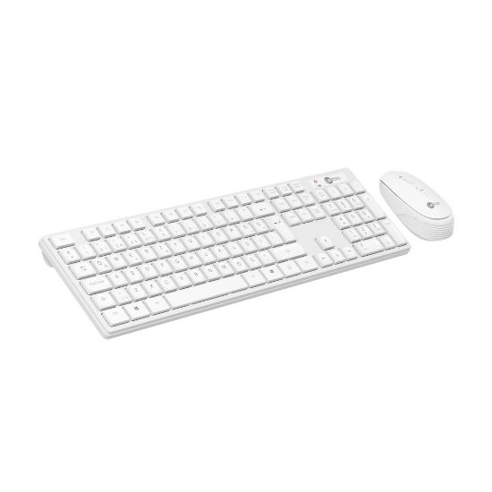 LENOVO LECOO KM2001 KLAVYE & MOUSE KABLOSUZ SET BEYAZ resmi