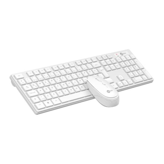 LENOVO LECOO KM2001 KLAVYE & MOUSE KABLOSUZ SET BEYAZ resmi