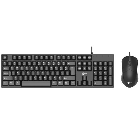 LENOVO LECOO CM101 SİYAH KABLOLU KLAVYE & MOUSE SET resmi