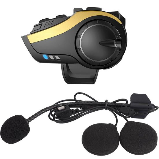 POWERMASTER HY-02 MOTOSİKLET BLUETOOTH INTERCOM KULAKLIK resmi