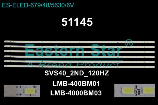 WKSET-6145 35430X6 SVS40 2ND 120HZ - LMB-400BM01 - LMB-4000BM03  6 ADET LED BAR (48LED) resmi