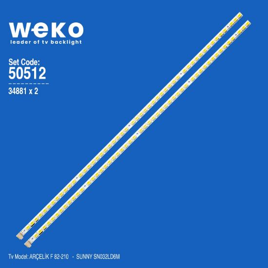 WKSET-5512 34881X2  STS320A08_50LED_REV.6_100427 2 ADET LED BAR (50LED) resmi