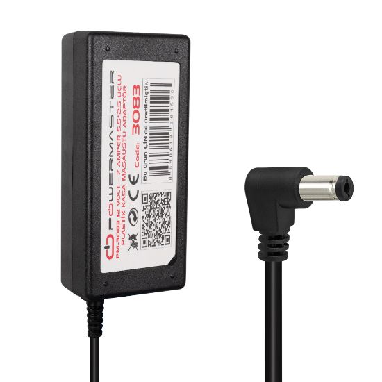 POWERMASTER PM-3083 12 VOLT - 7 AMPER 5.5*2.5 UÇLU PLASTİK KASA MASAÜSTÜ ADAPTÖR  ( + POWER KABLOSUNU UNUTMA) resmi
