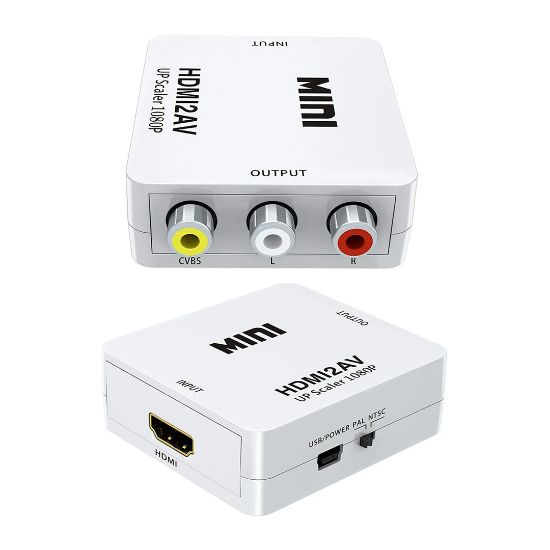 FULLY G-537O HDMI TO RCA MİNİ MODEL 1920X1080 PLASTİK KASA ÇEVİRİCİ KONVERTÖR resmi