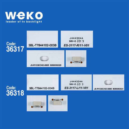 WKSET-5398 36317X2 36318X2 3BL-T7844102-003B 4 ADET LED BAR resmi