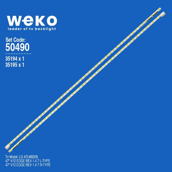 WKSET-5490 35194X1 35195X1 47 V12 EDGE REV1.4 2 ADET LED BAR (48LED) resmi