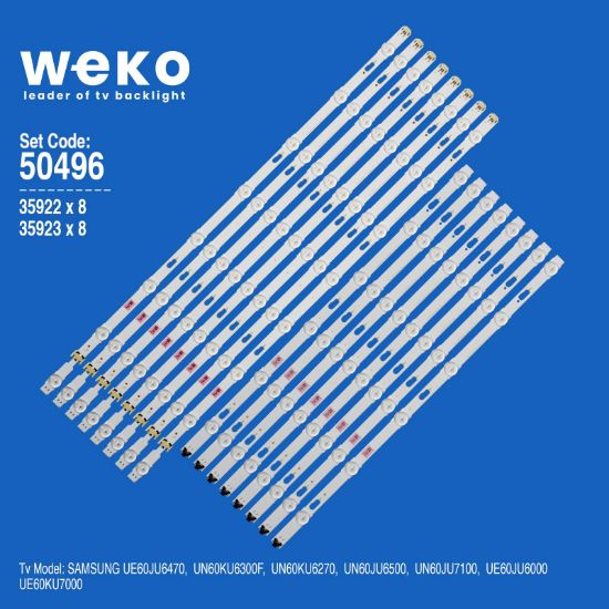 WKSET-5496 35922X8 35923X8 V5DU-600DC 16 ADET LED BAR resmi