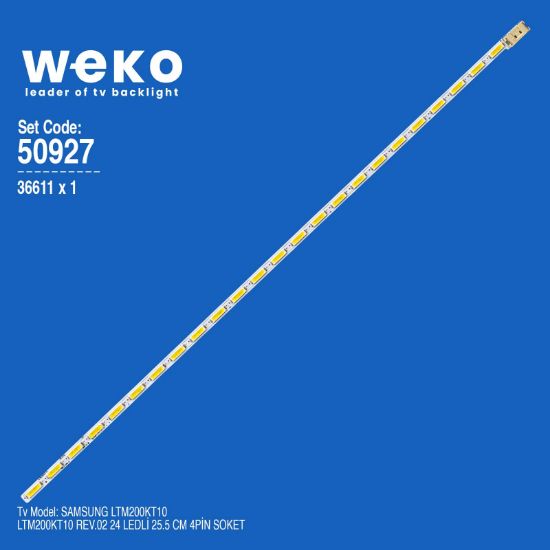WKSET-5927 36611X1 LTM200KT10 REV.02  1 ADET LED BAR (24LED) resmi