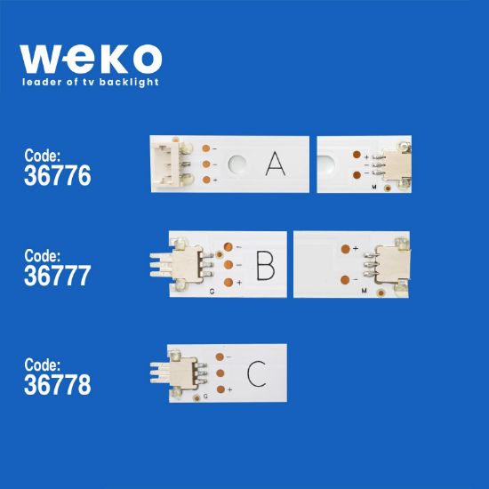 WKSET-5977 36776X8 36777X8 36778X8 DIRECT 3.0_70INCH_A/B/C 24 ADET LED BAR resmi