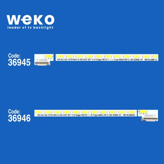 WKSET-6243 36945X1 36946X1 60 V12 EDGE REV0.1 1 L/R TYPE  2 ADET LED BAR (80LED) resmi