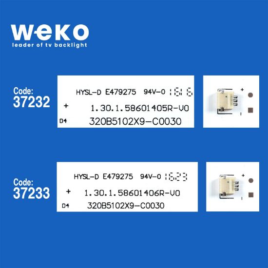 WKSET-6553 37232X1 37233X1 320B5102X9-C0030  2 ADET LED BAR resmi