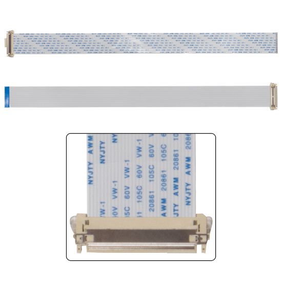 AWM 20706 30 PİN LVDS FLEXİ KABLO HD READY TERS DÜZ 3.1CMX40CM SOKETSİZ resmi