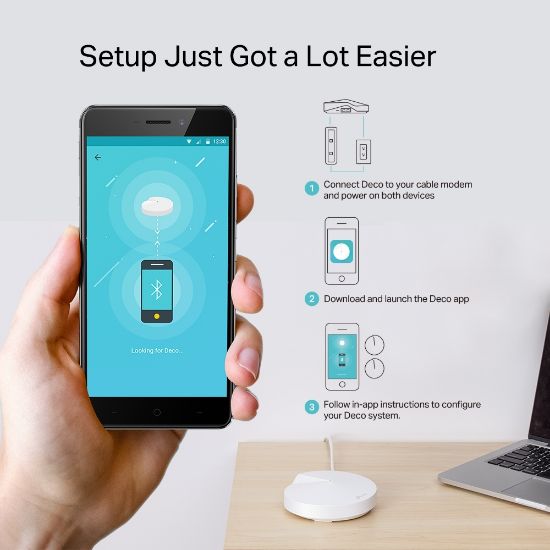TP-LINK DECO M5 AC1300 2PORT ROUTER(İKİLİ) resmi