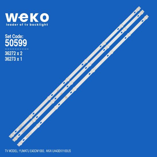 WKSET-5599 36272X2 36273X1 JS-D-JP43DM (MS-L1149L/R)  3 ADET LED BAR resmi