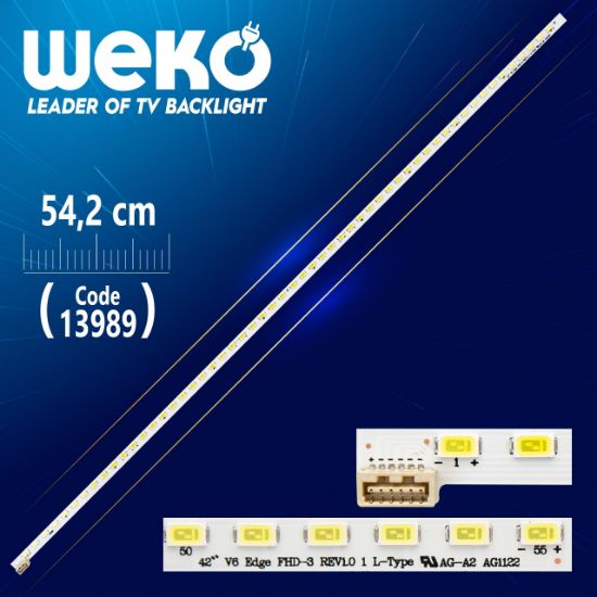 42 V6 EDGE FHD-3 REV1.0 1 L-TYPE 55 LEDLİ 54.2 CM (WK-610) resmi