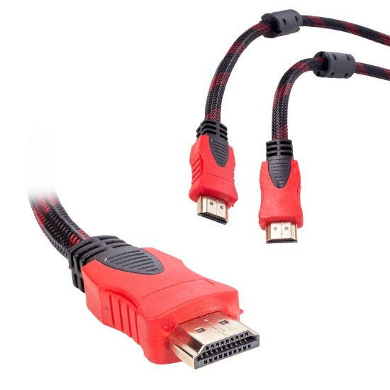 FULLY G-507A  1.5MT POŞETLİ ÖRGÜLÜ GOLD UÇLU HDMI KABLO resmi