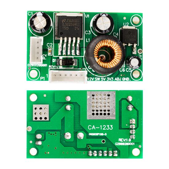LCD LED POWER SUPPLY MODÜL CA-1233 12V TO 5V TO 3.3V 3A resmi