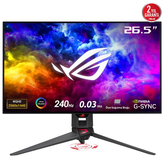 26.5 ASUS ROG SWIFT PG27AQDM 0.03MS 240HZ OLED resmi