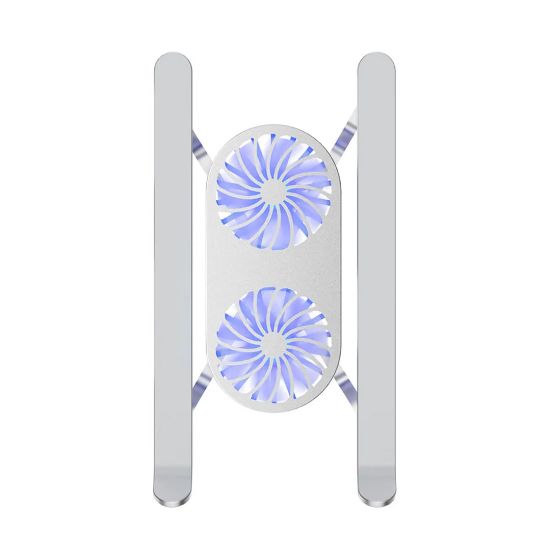 POWERMASTER PM-24572 ÇİFT FANLI TAŞINABİLİR ALÜMİNYUM NOTEBOOK SOĞUTUCU STAND resmi