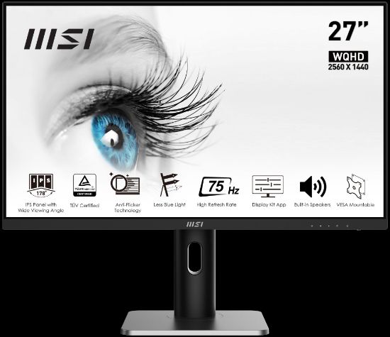 27 MSI PRO MP273QP IPS QHD 5MS 75HZ HDMI DP resmi