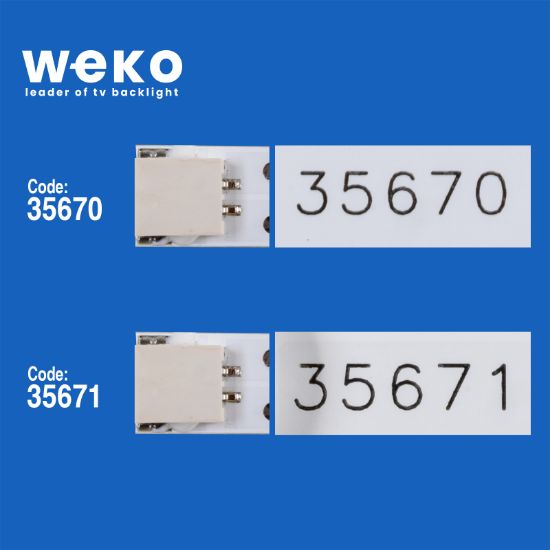 WKSET-5204 35670X4 35671X3 VESTEL 55 UHD DRT 7 ADET LED BAR (7+8LENS) resmi