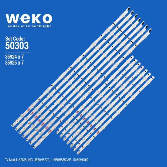 WKSET-5303 35924X7 35925X7 D4GE-600DCA-R2/D4GE-600DCB-R2 14 ADET LED BAR resmi