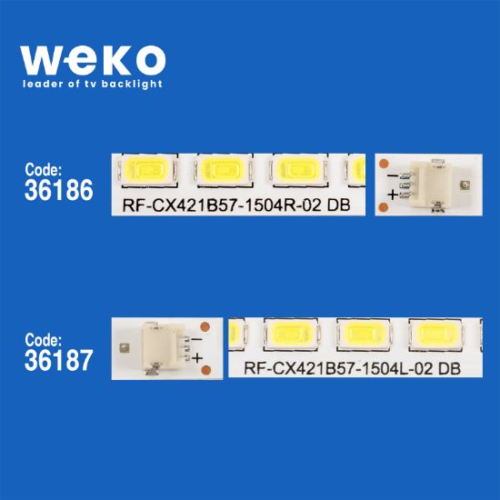 WKSET-5375 36186X1 36187X1 RF-CX421B57-1504 2 ADET LED BAR (60LED) resmi