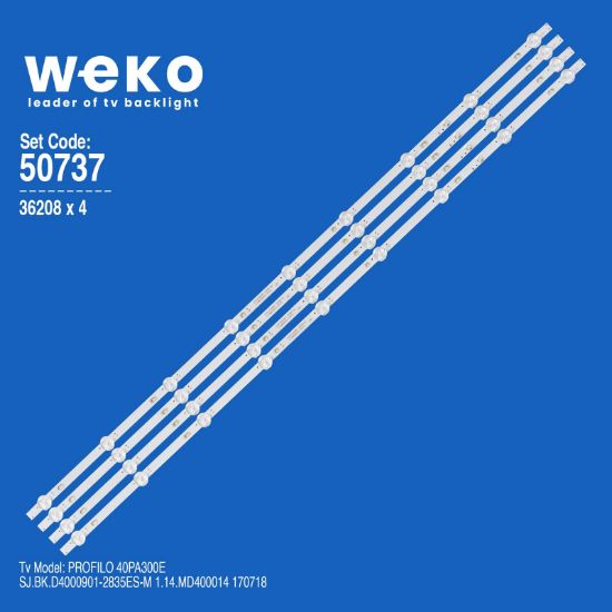 WKSET-5707 36208X4 SJ.BK.D4000901-2835ES-M 1.14.MD400014 170718  4 ADET LED BAR resmi