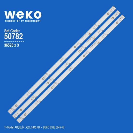 WKSET-5782 36526X3 SHİNEON M08-BD32028-0701N-2296 3 ADET LED BAR resmi