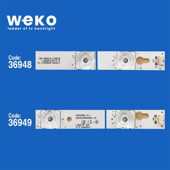 WKSET-6246 36948X4 36949X4  TOT_55D2900_4X4+4X5_3030C_D6T-2D1_A/B  8 ADET LED BAR resmi